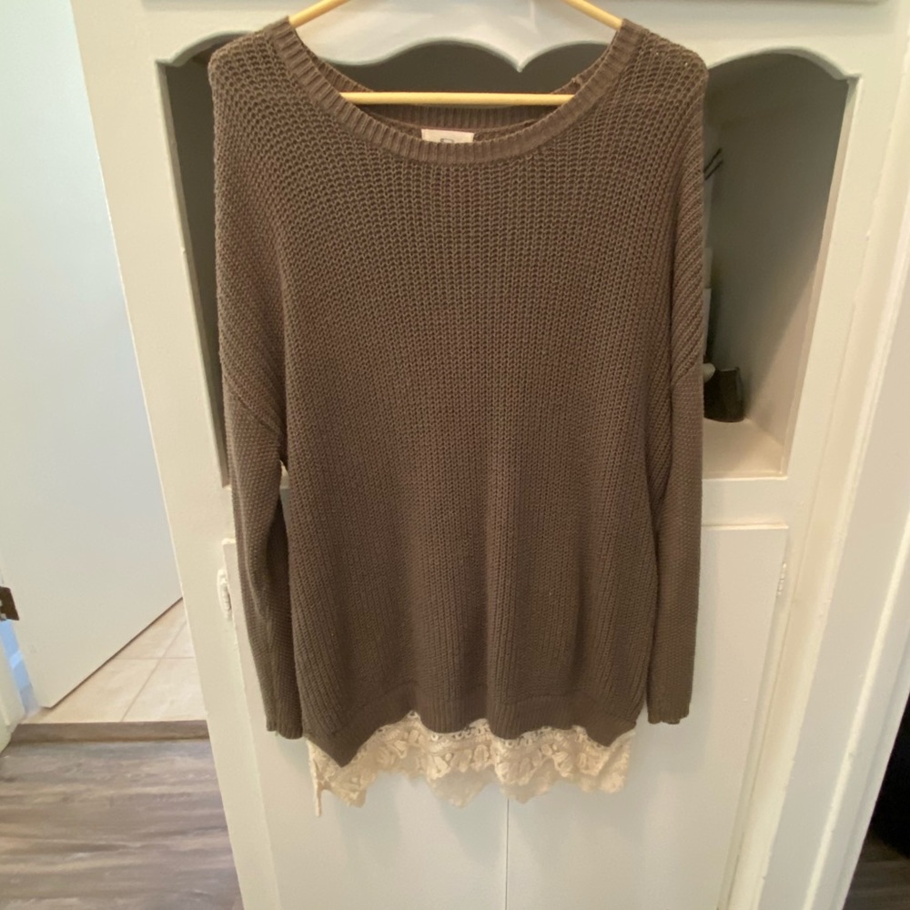 Urban Outfitters- Olive Green Sweater